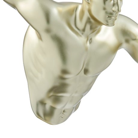 Gold Wall Runner 20" Man Sculpture | Finesse