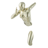 Gold Wall Runner 20" Woman Sculpture - Home Elegance USA