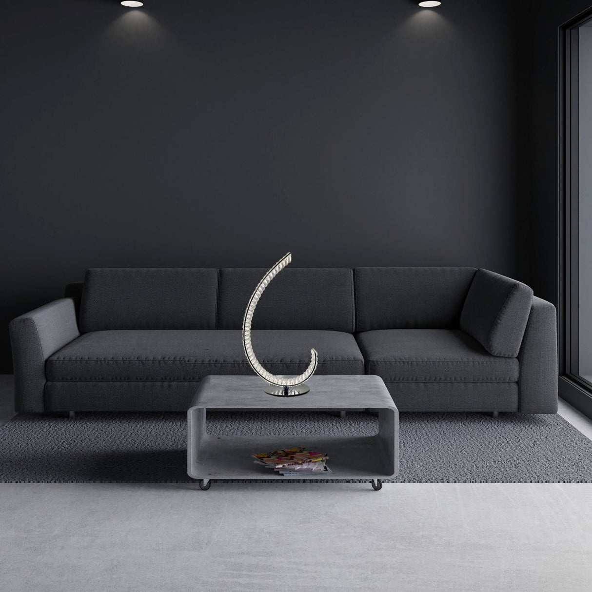 Grace Crystal Droplet Table Lamp // Touch & Dimmable - Home Elegance USA