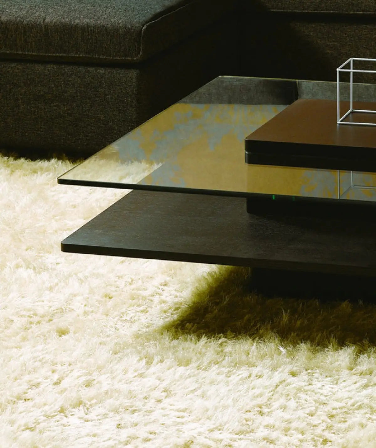 Vig Furniture - Modrest Emulsion - Modern Oak Glass Coffee Table - Vghbhk22A-Blk