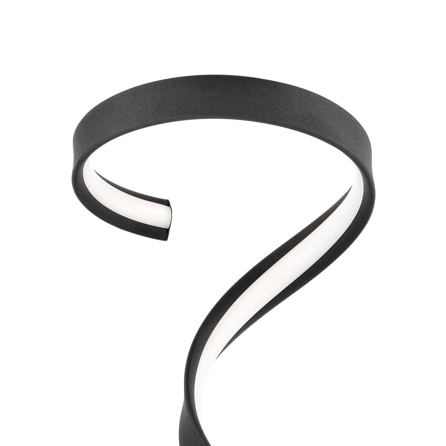 Hamburg Black Table Lamp // LED Strip & Dimmable Switch - Home Elegance USA