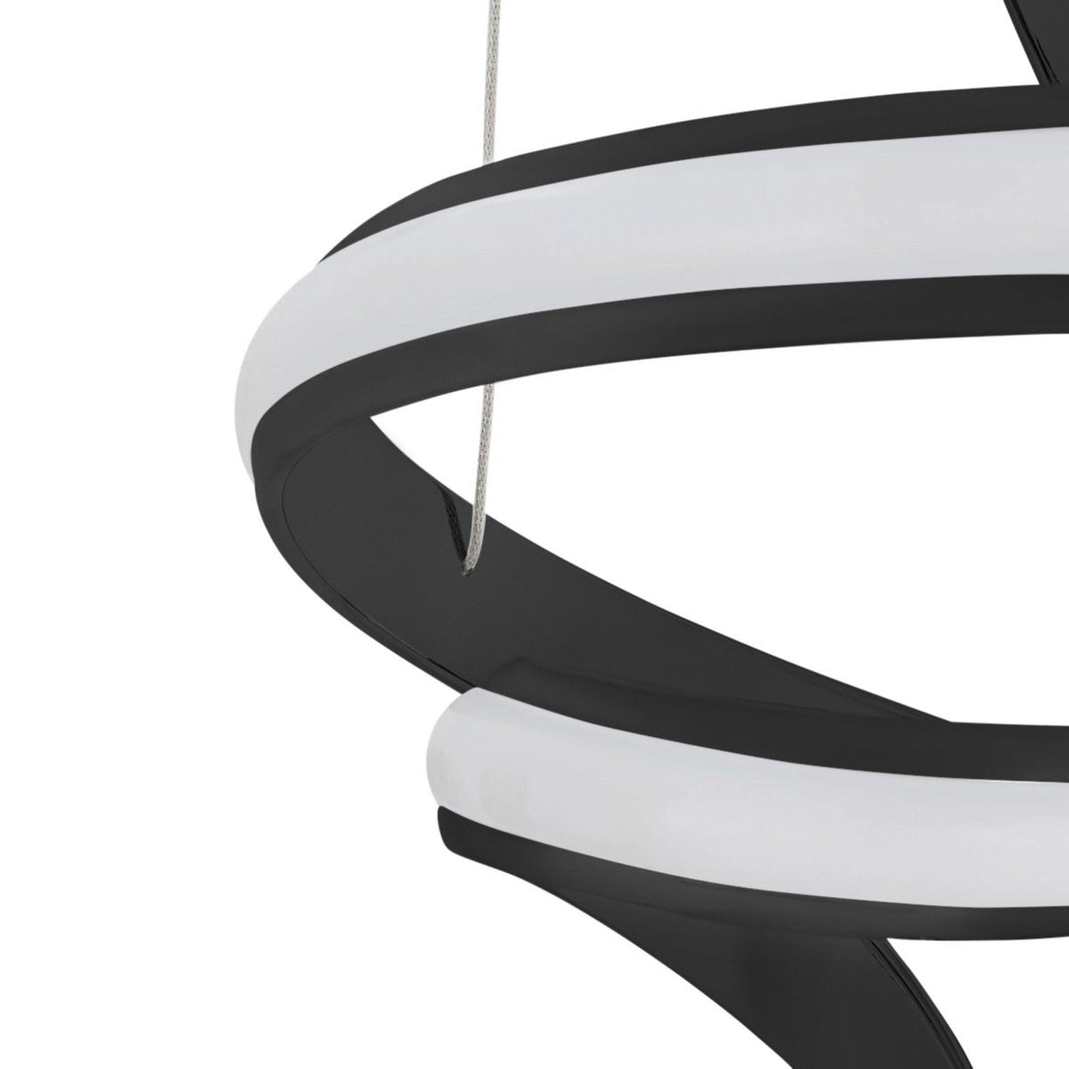 Hamburg LED Chandelier // Black - Home Elegance USA