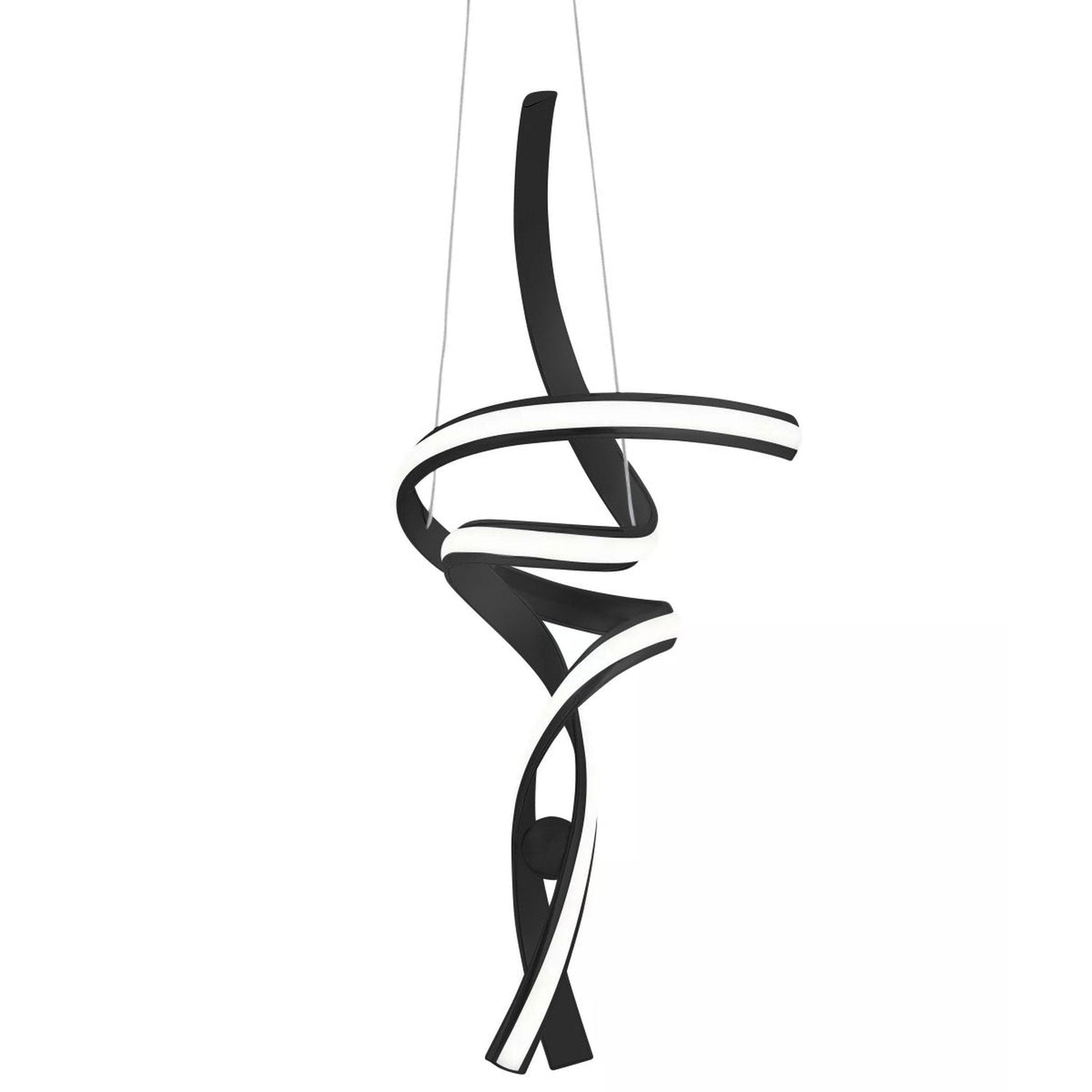 Hamburg LED Chandelier // Black - Home Elegance USA