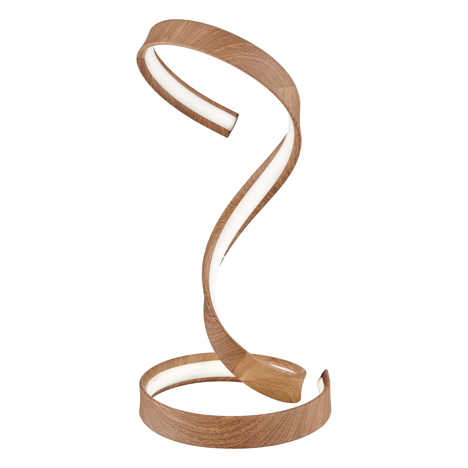 Hamburg Light Wood Table Lamp // LED Strip & Dimmable Switch - Home Elegance USA