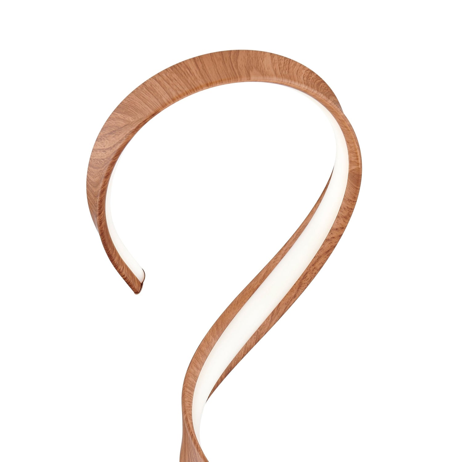 Hamburg Light Wood Table Lamp // LED Strip & Dimmable Switch - Home Elegance USA