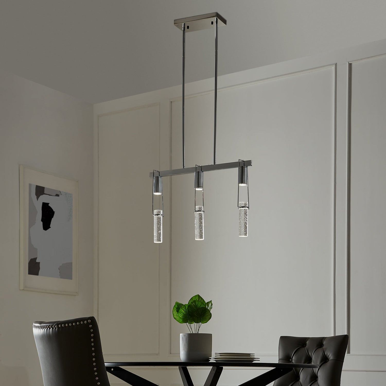 Harmony 3 Light Chandelier // Chrome - Home Elegance USA