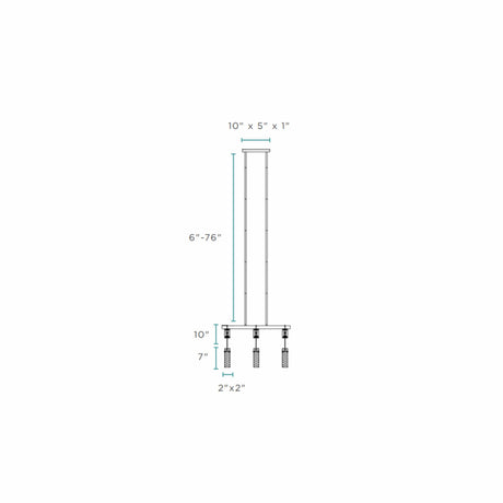 Harmony 3 Light Chandelier // Chrome | Finesse