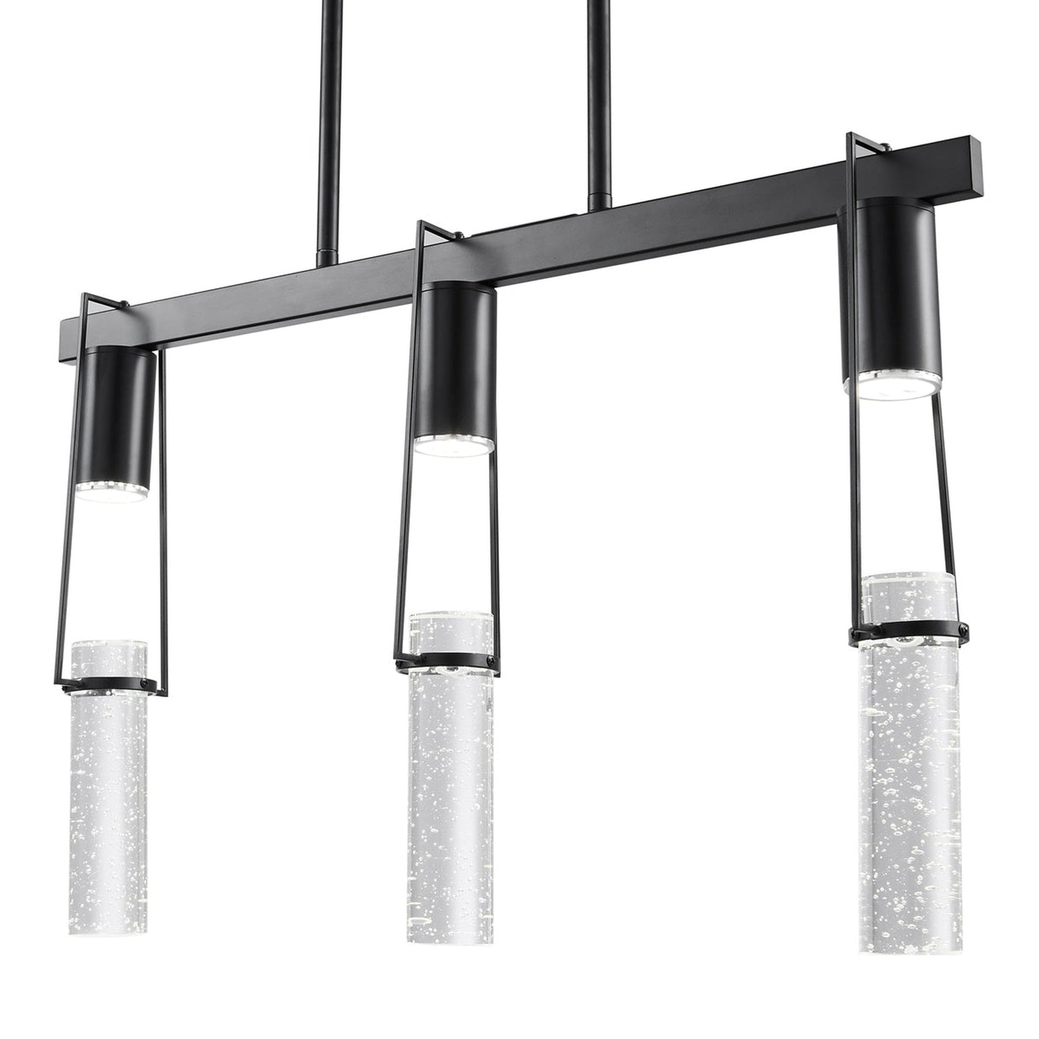 Harmony 3 Light Chandelier // Matte Black - Home Elegance USA