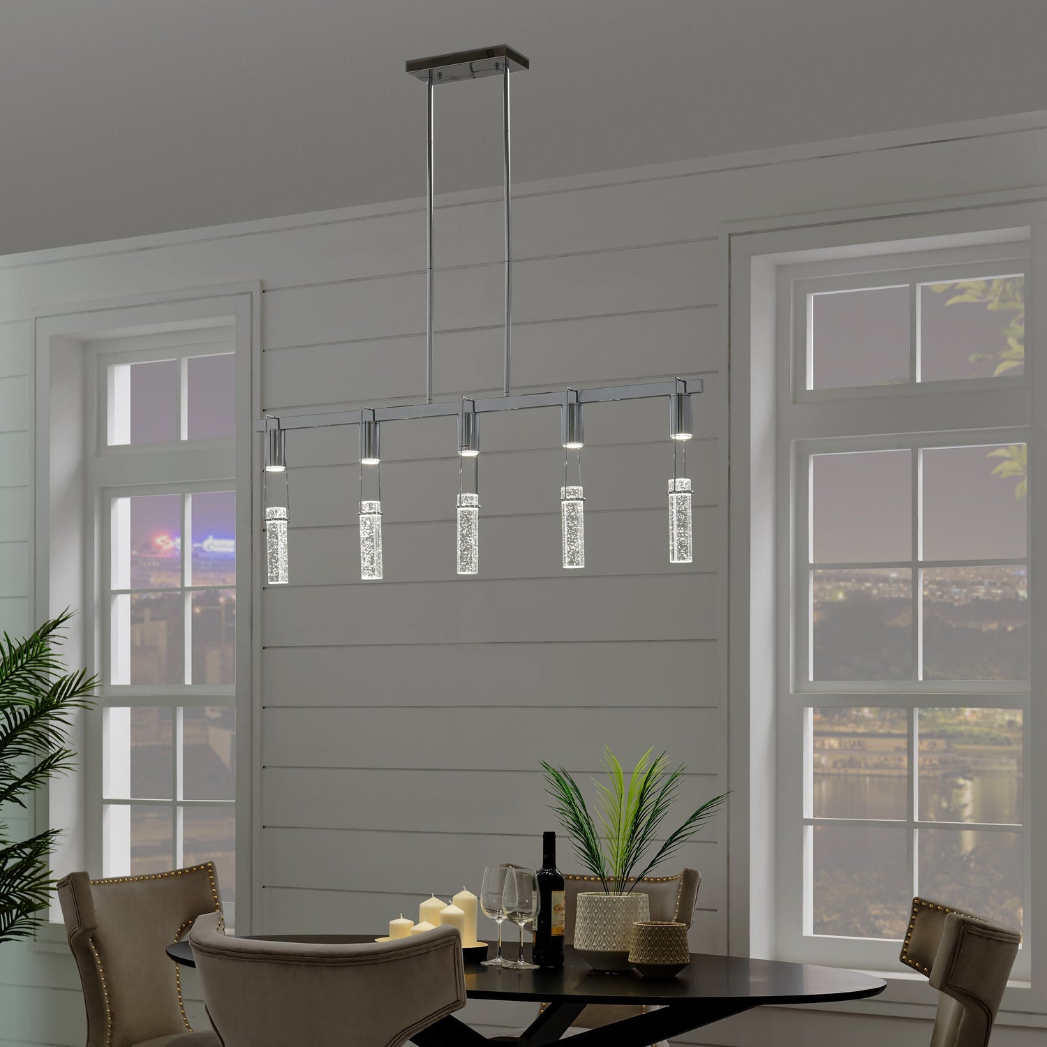 Harmony 5 Light Chandelier // Chrome - Home Elegance USA