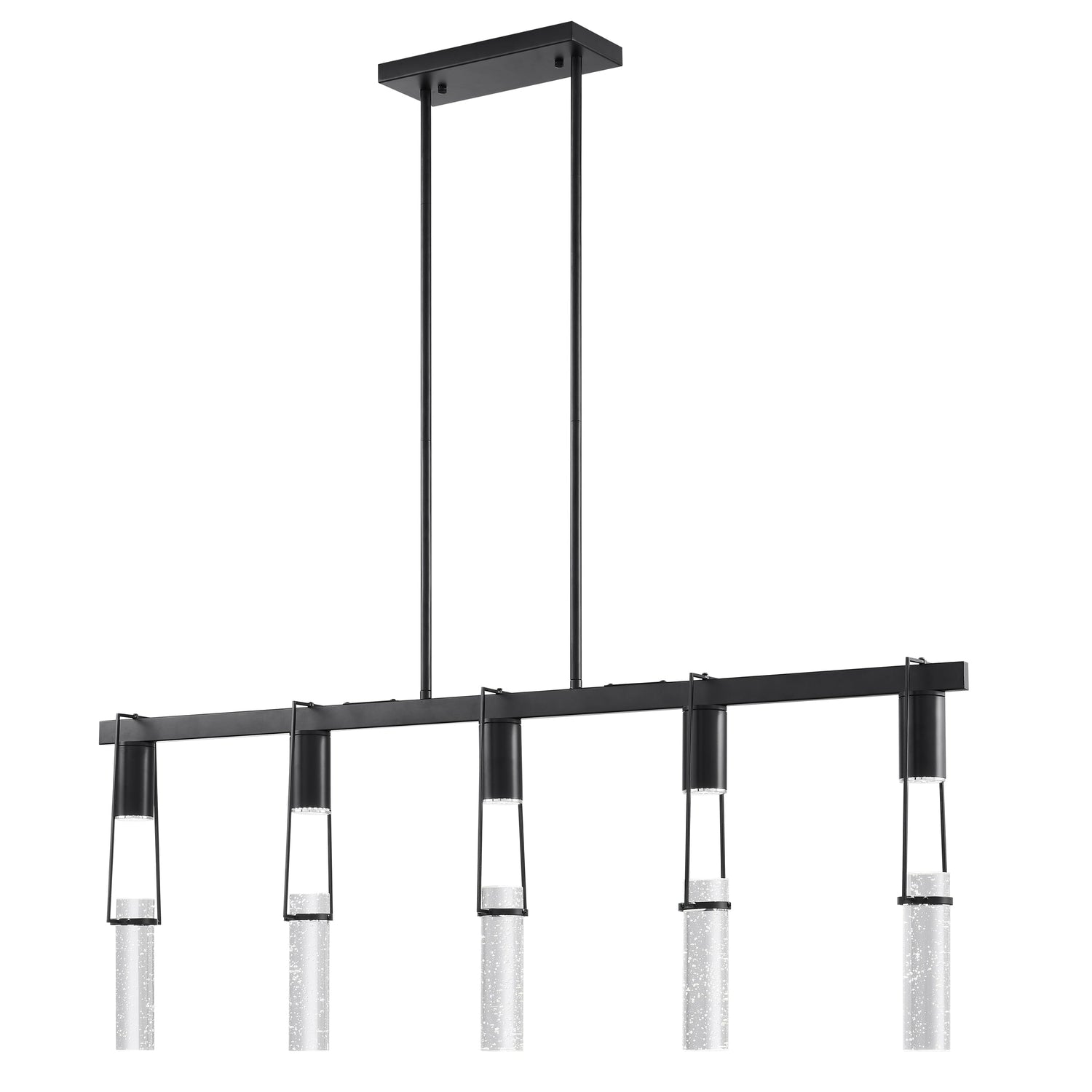 Harmony 5 Light Chandelier // Matte Black - Home Elegance USA