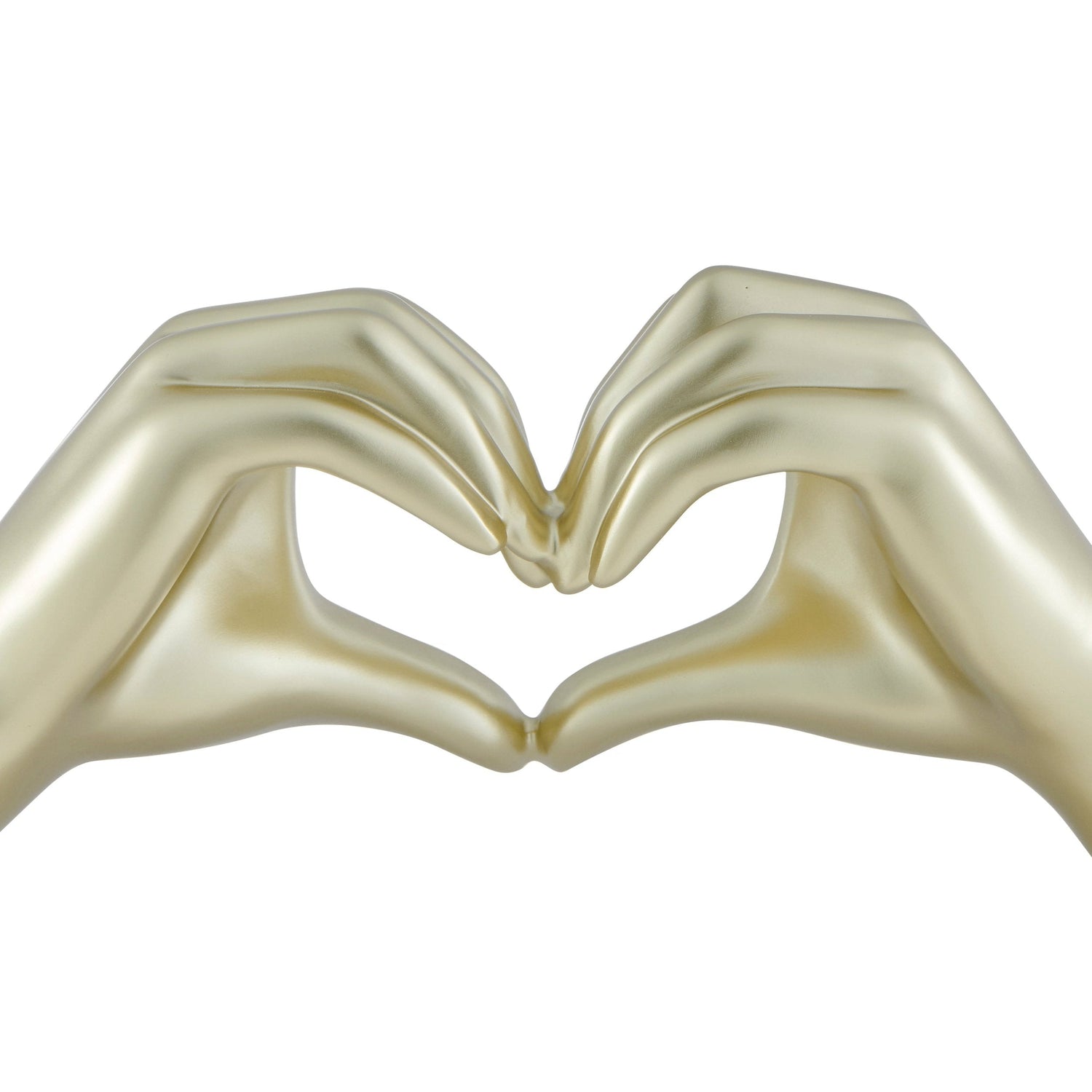 Heart Hands Champagne Gold - Home Elegance USA