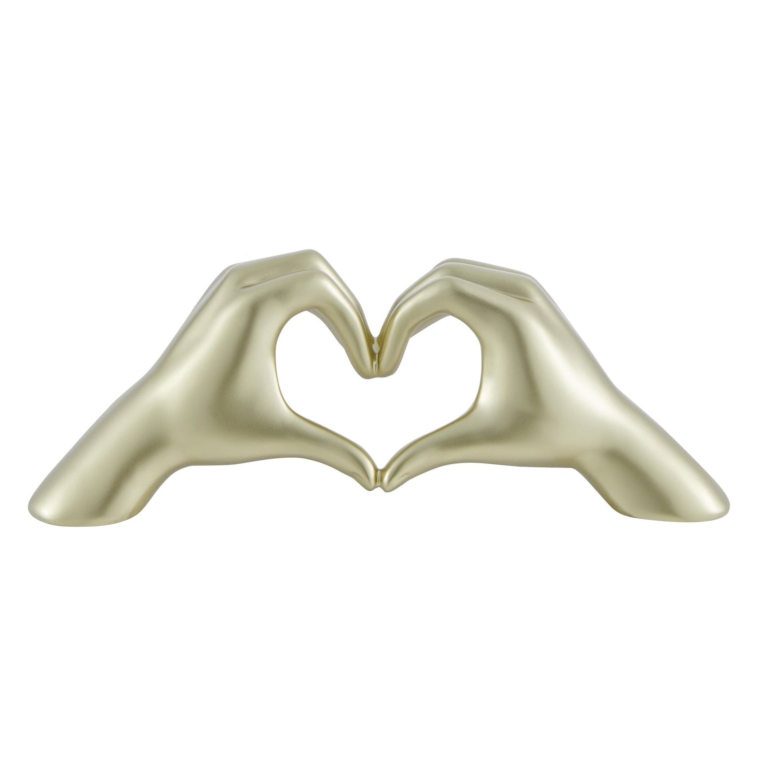 Heart Hands Champagne Gold - Home Elegance USA