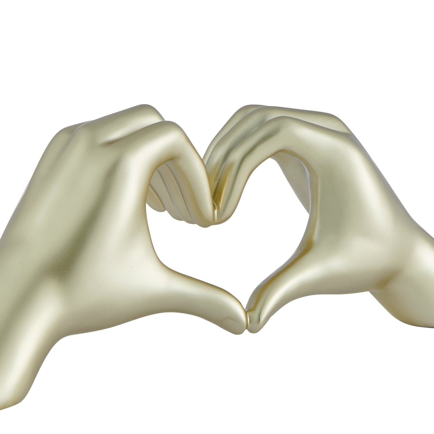 Heart Hands Champagne Gold - Home Elegance USA