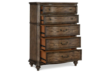 Heath Court Chest Brown Oak – Homelegance