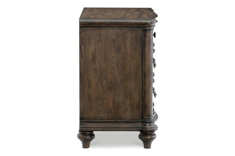 Heath Court Nightstand Brown Oak – Homelegance - sold by Home Elegance USA