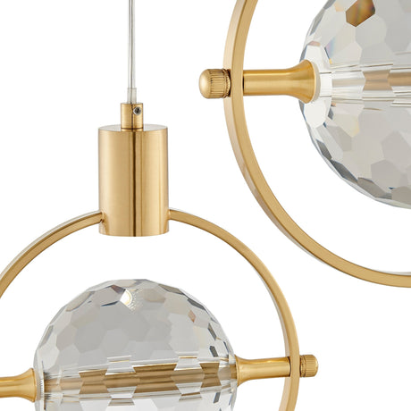 Hollywood Circle 3 Light Pendant // Gold | Finesse