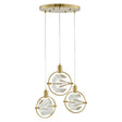 Hollywood Cube 3 Light Pendant // Gold | Finesse