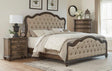 Heath Court 3-Piece Queen Bedroom Set Brown Oak – Homelegance