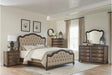 Heath Court 5-Piece Queen Bedroom Set Brown Oak – Homelegance