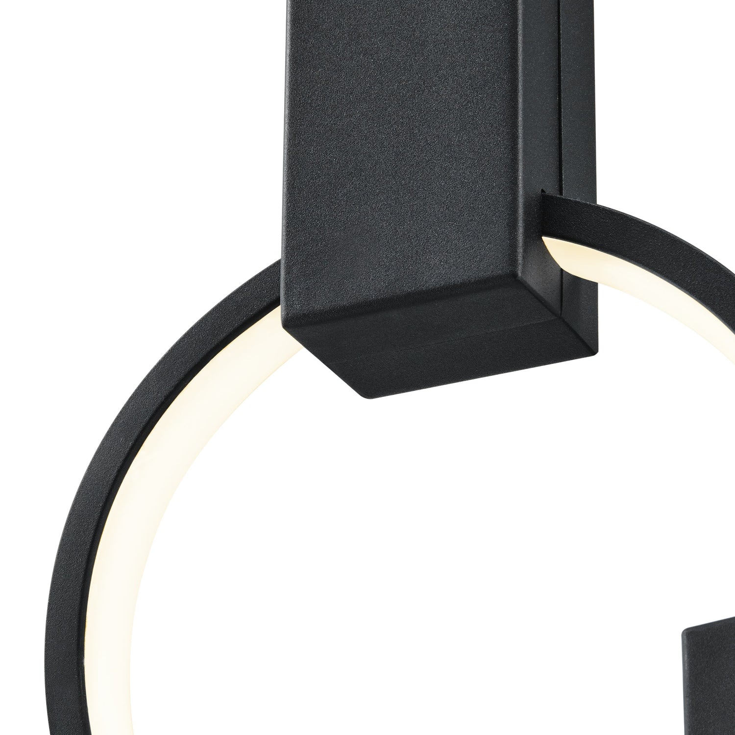 Hong Kong LED Circular Chandelier// Matte Black - Home Elegance USA