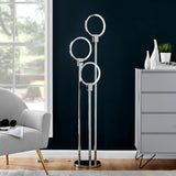 Hong Kong LED Floor Lamp // Chrome - Home Elegance USA