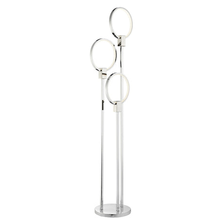 Hong Kong LED Floor Lamp // Chrome - Home Elegance USA