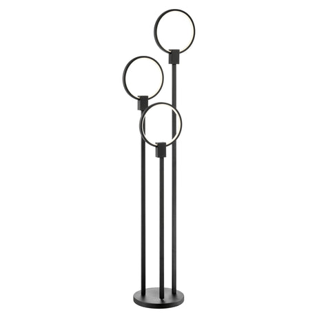 Hong Kong LED Floor Lamp // Matte Black - Home Elegance USA