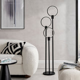 Hong Kong LED Floor Lamp // Matte Black - Home Elegance USA