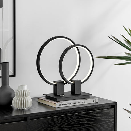 Hong Kong Led Short Table Lamp // Matte Black | Finesse