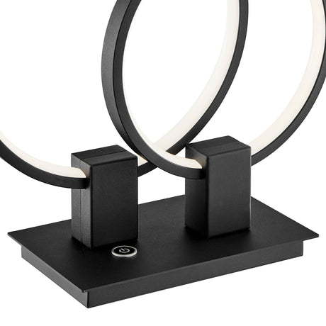 Hong Kong Led Short Table Lamp // Matte Black | Finesse