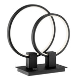 Hong Kong LED Short Table Lamp // Matte Black - Home Elegance USA