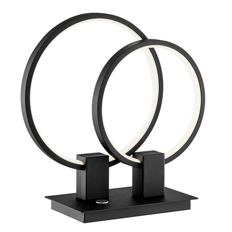 Hong Kong LED Short Table Lamp // Matte Black - Home Elegance USA