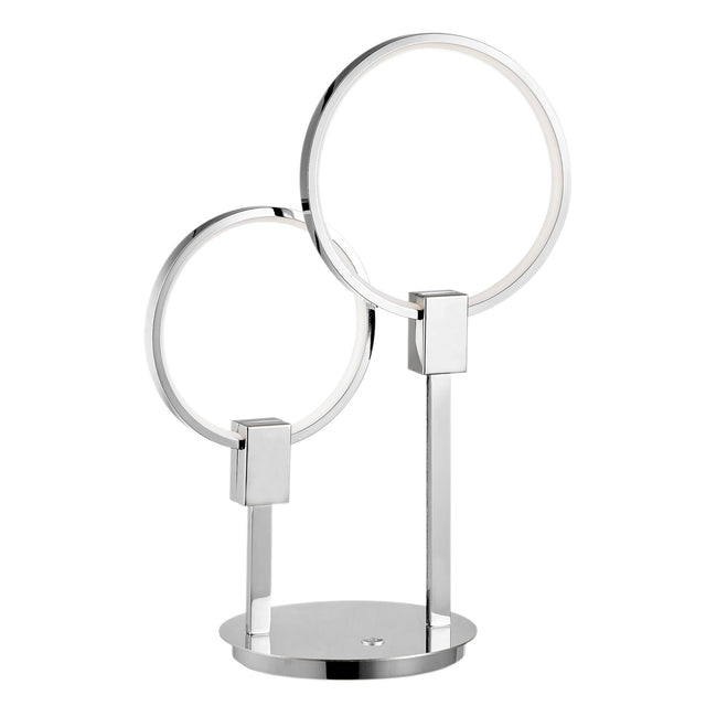 Hong Kong LED Tall Table Lamp //  Chrome - Home Elegance USA