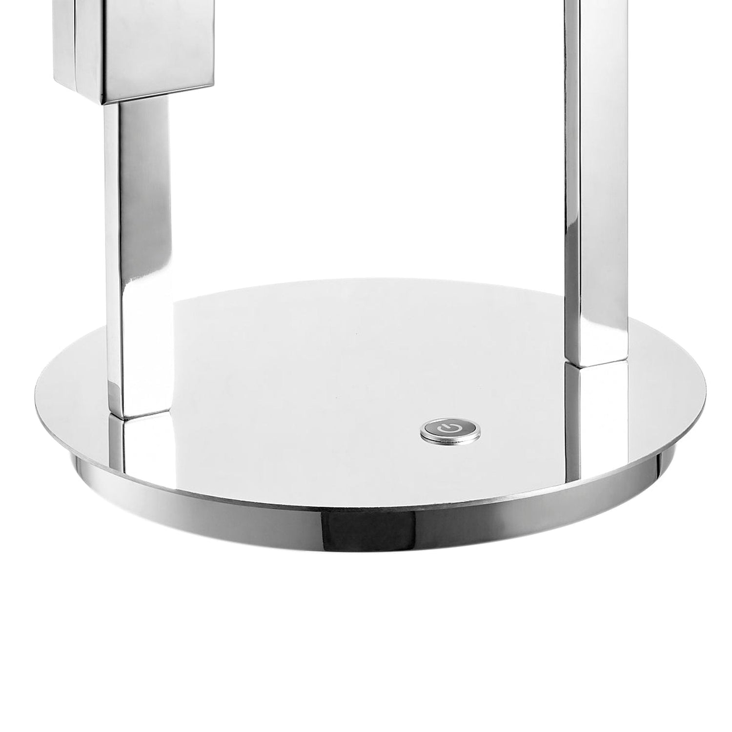 Hong Kong LED Tall Table Lamp //  Chrome - Home Elegance USA