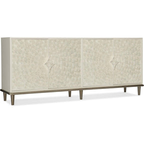 Melange Capiz Shell Entertainment Console in Creamy White – Hooker Furniture
