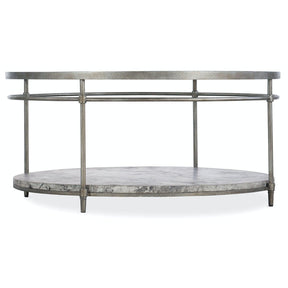 Round Cocktail Table Glass & Concrete | Hooker