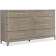 Affinity Eight-Drawer Dresser in Greige Oak Finish – Hooker Furniture