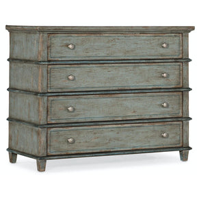 Alfresco Costiere Chest Normandy Blue Decorative Storage | Hooker