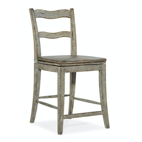 Alfresco La Riva Ladder Back Swivel Counter Stool | Hooker