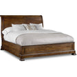 Archivist Low-Footboard Sleigh Bed in Soft Pecan | Hooker Furniture