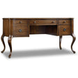 Archivist Writing Desk Leather Top in Soft Pecan Finish | Hooker