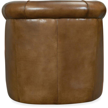 Hooker Furniture Axton Swivel Leather Club Chair