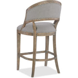 Hooker Furniture Boheme Garnier Barrel Back Bar Stool