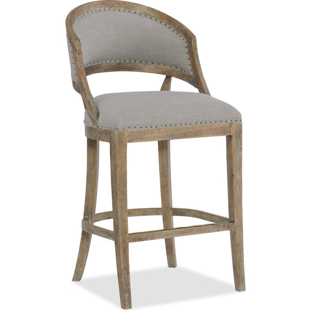 Hooker Furniture Boheme Garnier Barrel Back Bar Stool