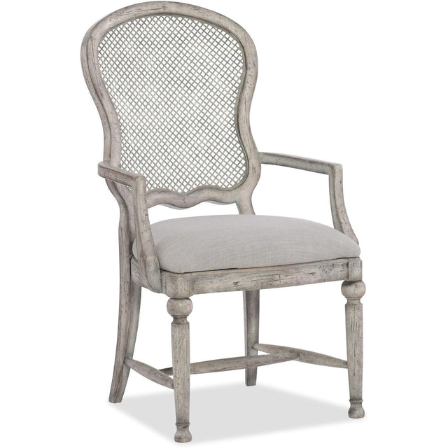 Hooker Furniture Boheme Gaston Metal Back Arm Chair