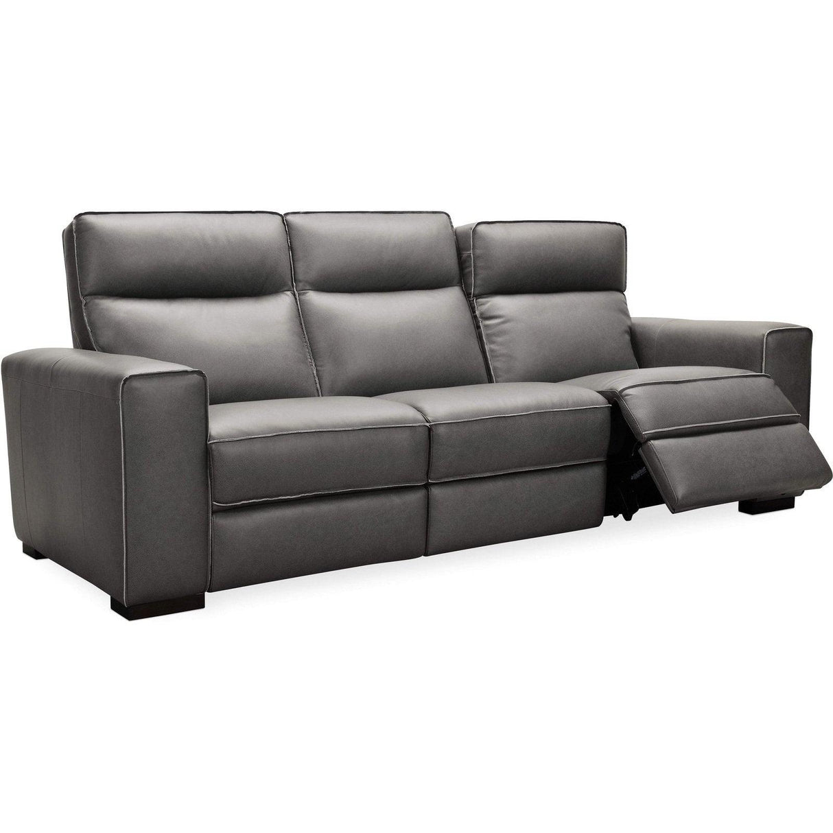 Hooker Furniture Braeburn Leather Sofa W/Pwr Recline Pwr Headrest