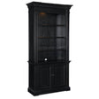 Bristowe Bookcase in Pecan Veneers Tuxedo Black Finish – Hooker Furniture