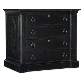 Bristowe Lateral File Pecan Veneer in Tuxedo Black Finish – Hooker Furniture