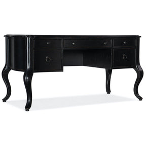 Bristowe Writing Desk in Black Pecan Veneer - Hooker Furniture