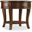 Brookhaven Round Lamp Table Distressed Cherry – Hooker Furniture